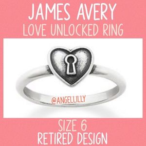 RETIRED James Avery βLove Unlockedβ Ring